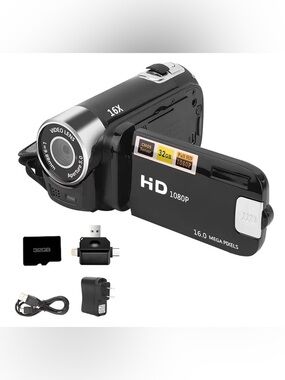 Protable Digital Camcorder,1080P High Definition DV Camcorder 16X Digital Zoom